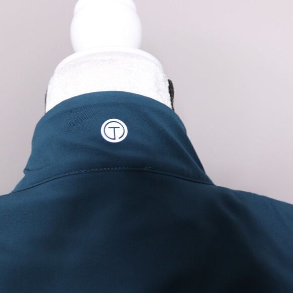 Talbots Sweater Vest Teal Zip Up Small Petite - Picture 6 of 8